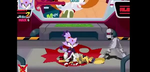  Sonic Project X Love Potion Disaster - Blaze Tries to stop the pink smoke